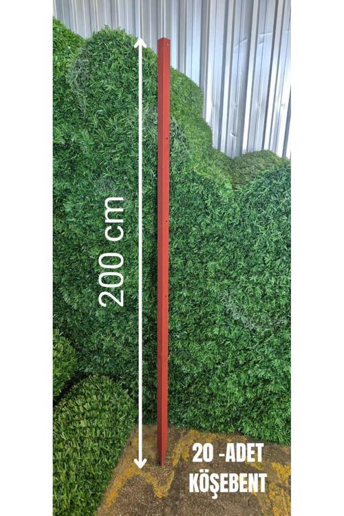 & Panel Çit Sistemleri Köşebent Demir Kazık Sivri Antipaslı -( 40 X 40 ) - 4 Mm 200 Cm Yükseklik ( 20 Adet )