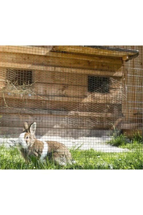 & Panel Çit Sistemleri Pvc Kaplı Puntalı Tel-(- 1.2 Cm Göz Arası -0.90 Mm Kalınlık)-( 150Cm - Yükseklik 25 Metre Uzunluk-)