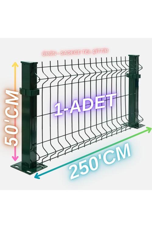 & Panel Çit Sistemleri Bahçe Teli Panel Çit -4Mm- 50Cm Yükseklik - 250 Cm Uzunluk