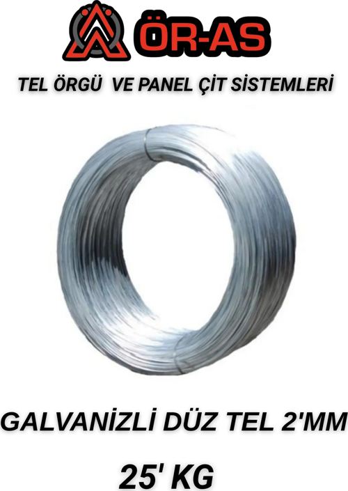 Galvanizli Tel - 25 Kg - 2Mm - Bağlama Teli Paslanma Yapmaz
