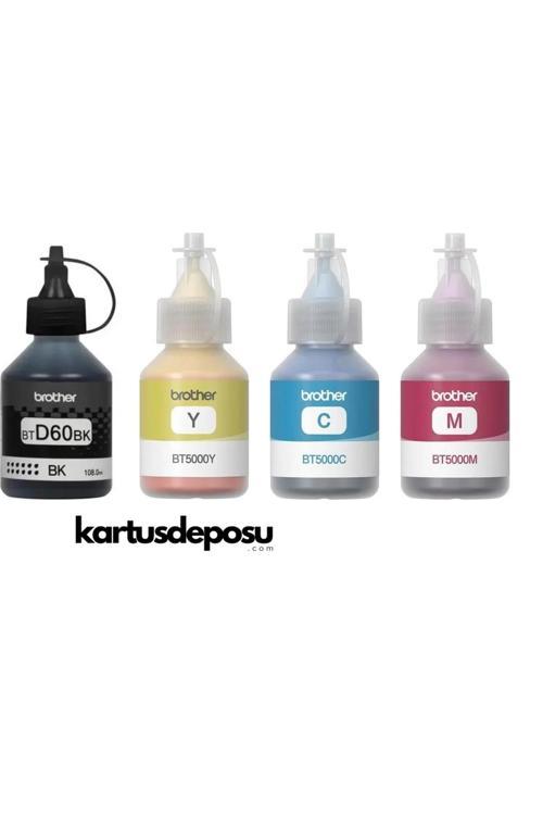 BT Serisi Mürrekkep Seti, Tüm Renkler (Sarı, Kırmızı, Mavi, Siyah)