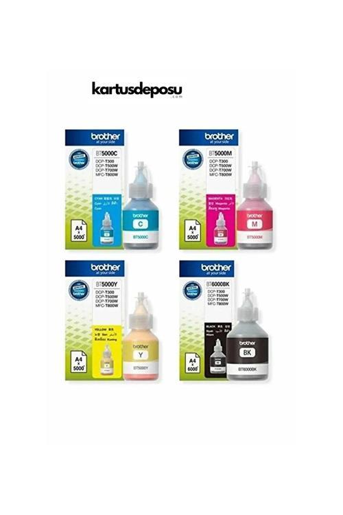 Bt Serisi Mürekkep Seti, Tüm Renkler (Siyah /kırmızı /mavi /sarı)