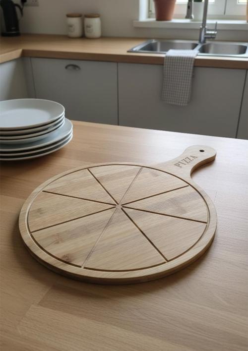 Bambu Pizza Tabağı - Sunumluk 30 CM