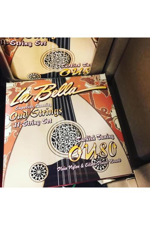 La Bella Ou80-Ab Black Nylon 12 Tel Arab Ud Tel Seti-Mızrap Hediyeli