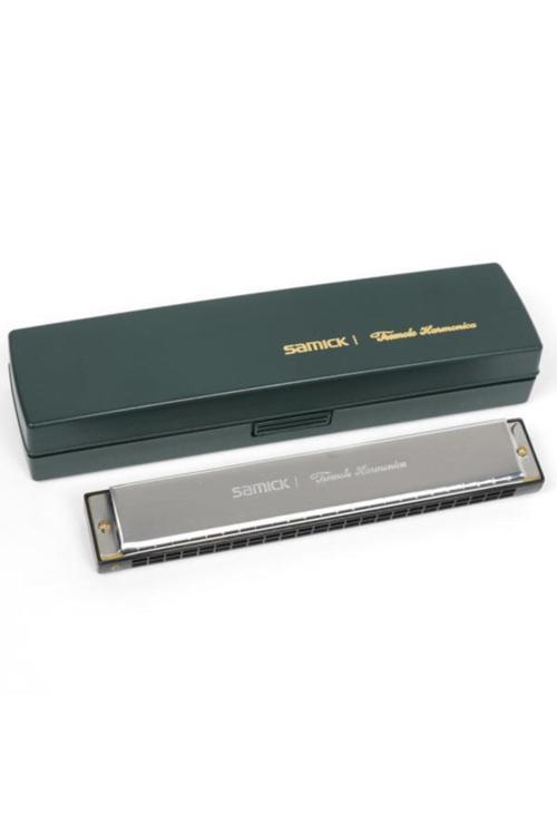 Samıck Sth-24Mn Kore 24 Çift Sıra Delikli Özel Kutulu Silver Mızıka