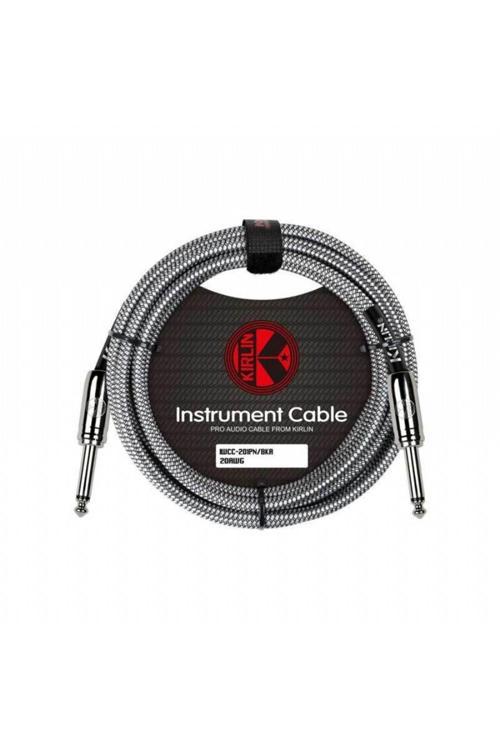 Kırlın Kırlın Iwcc-201Pn-3M-Bka / 1/4" Mono Plug-Enstrüman Kablosu-3 Mt