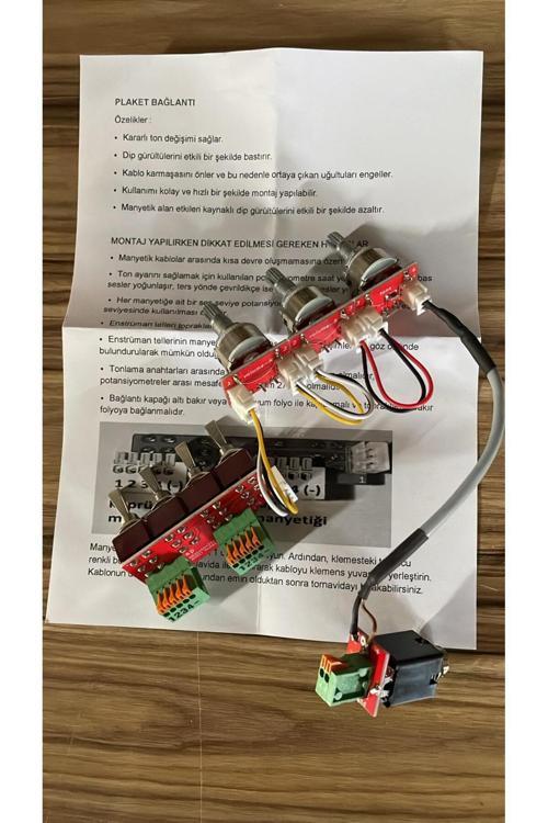 Özel Üretim Profesyonel Lehimsiz Soketli Elektro Saz Bağlantı Seti