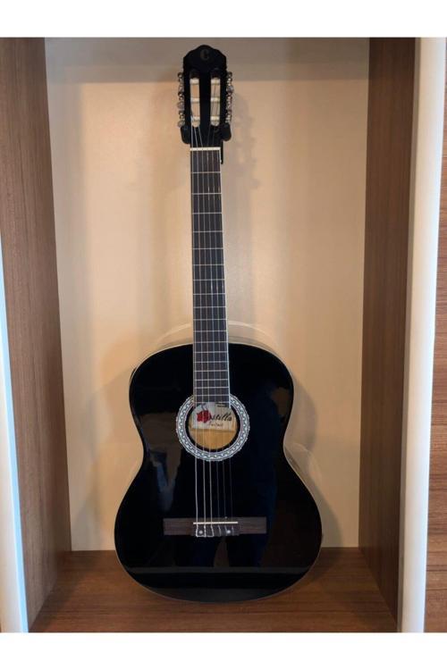 Castılla Siyah Renk Elektro Klasik Gitar Kılıf Ve Pena