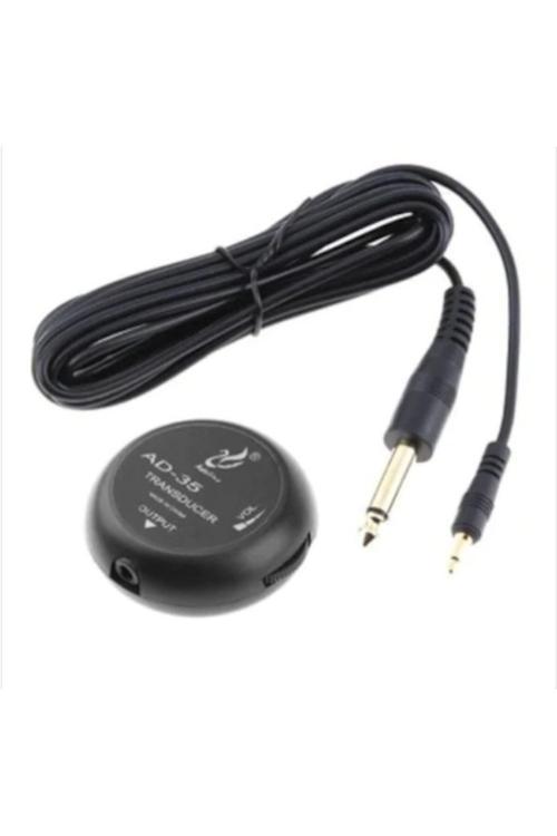 Ad-35 Yapıştırmalı Volümlü Akustik Enstrüman Ses Alıcısı Mikrofon