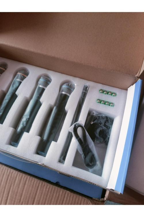 Uff-4E 4 Lü El Uhf Telsiz Mikrofon Seti- 4 Lü Uhf Set