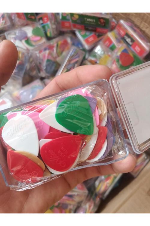 100G Nylon Thin 100 Lü Kutulu Gitar Penası-100 Adet