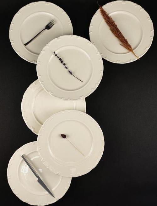 Liana Servis Tabağı Seti 27 cm Krem 6'lı – TL4035559 C320.003