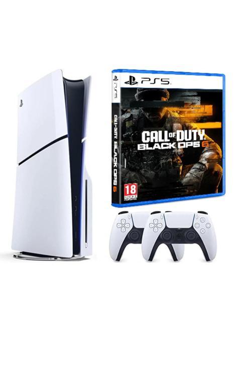 Playstation 5 Slim + 2. kol dualsense + PS5 COD Black Ops 6 ( İthalatçı Garantili )