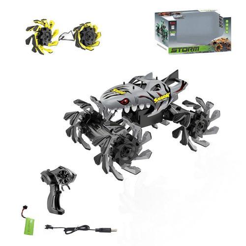 Uzaktan Kumandalı Full Fonksiyon Şarjlı 2.4 Ghz 2 Hız Açılır Tekerlekli Akrobat Tiger Gri