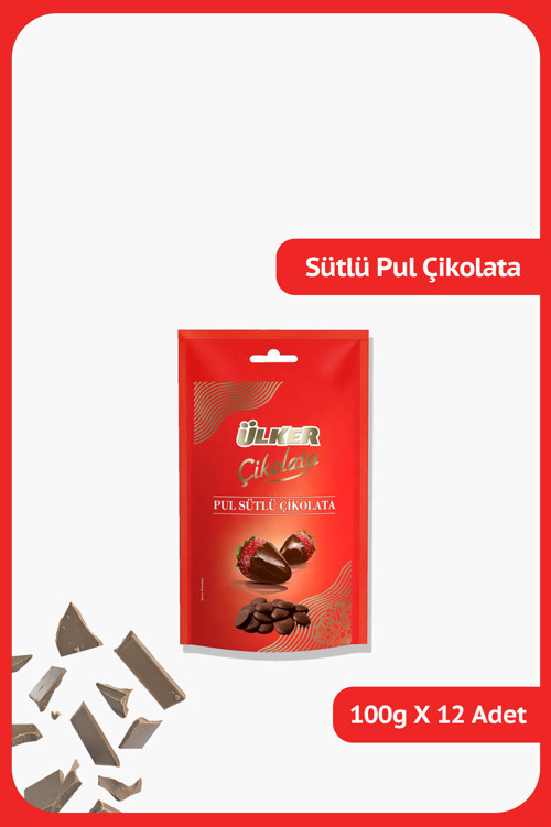 Pul Sütlü Çikolata - 100 gram - 12 Adet