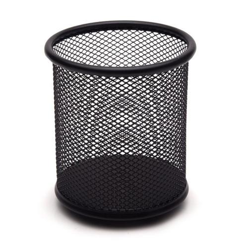 500 Kalemlik Metal Perforeli Silindir Siyah