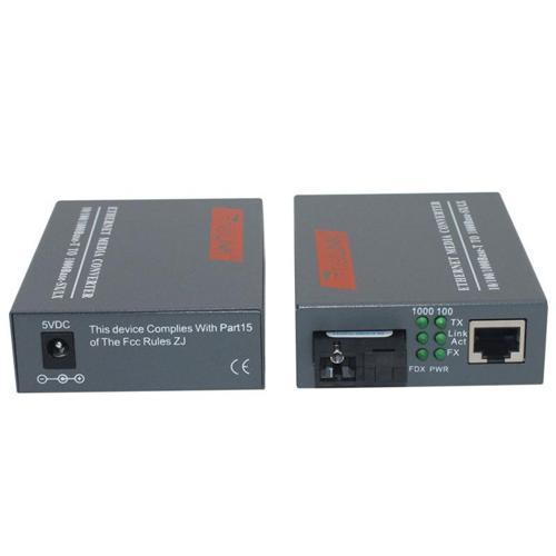 Gigabit Fiber Medya Dönüştürücü  5km HTB-Gs-03a/b Gigabit Çevirici Ethernet Media Converter