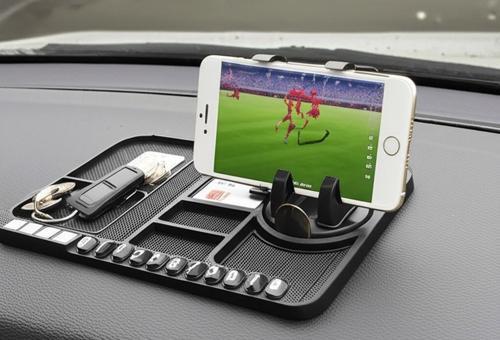 Araç İçi Telefon Tutucu 360°Dönebilir Kaydırmaz Yüzeyli Numaratör Organizer Torpido/Masa Üst Kulanım