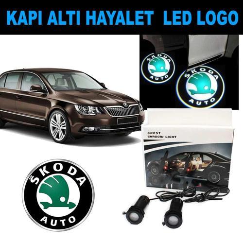 Kapı Altı 3D Hayalet LED Logo Skoda