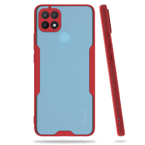 Oppo A15 Kılıf Zore Parfe Kenarları Pastel Renk Silikon Kılıf