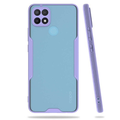 Oppo A15 Kılıf Zore Parfe Kenarları Pastel Renk Silikon Kılıf