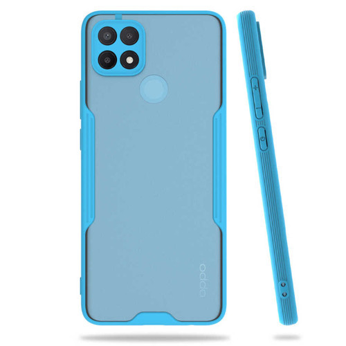 Oppo A15S Kılıf Zore Parfe Kenarları Pastel Renk Silikon Kılıf