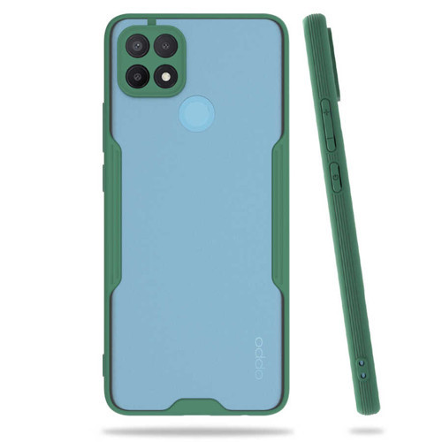 Oppo A15S Kılıf Zore Parfe Kenarları Pastel Renk Silikon Kılıf