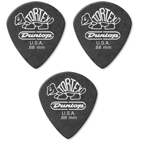 Jim Dunlop 482R.88 Gitar Penası 3 Adet Tortex Pb Jazz III Pena (0.88 mm)