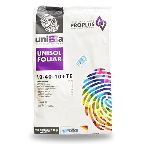 Unibba Unisol Foliar 10-40-10+Te Npk Yaprak Gübresi 1KG