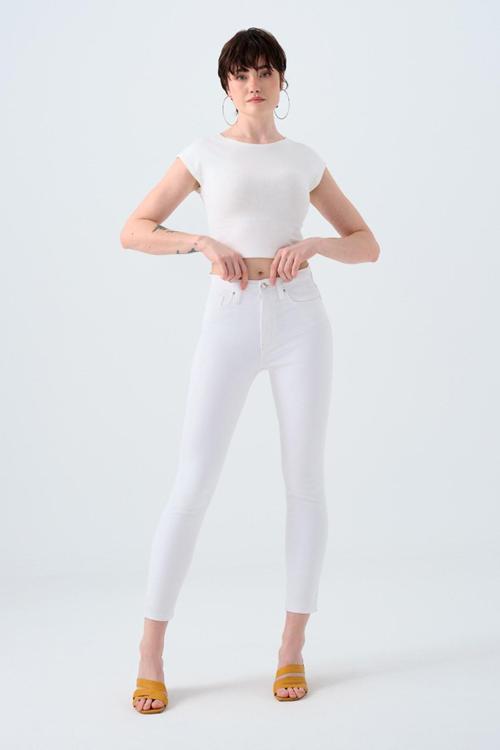 Natalie Julia White Kadın Pantolon Lf2032465