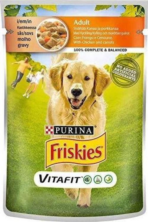 Tavuklu ve Havuçlu Pouch Konserve Yetişkin Köpek Maması 20 Adet x 100 Gr