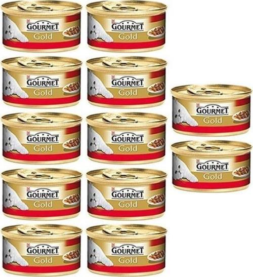 Parça Etli, Sığır Etli 85gr Yaş Kedi Konserve 12 adet