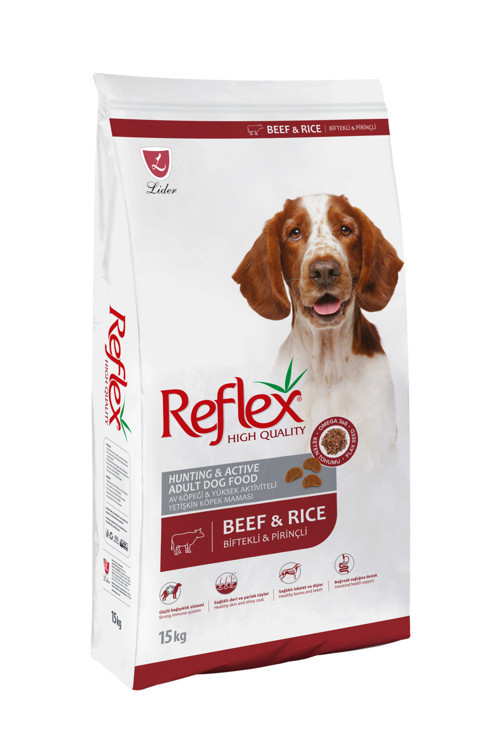 Av Köpeği & Yüksek Aktiviteli Biftekli ve Pirinçli Yetişkin Köpek Maması 15 kg