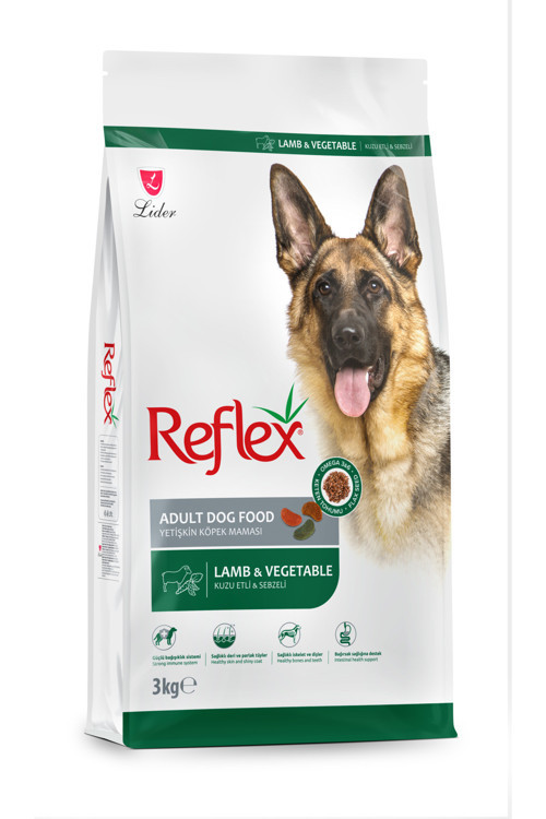 Kuzu Etli ve Sebzeli Yetişkin Köpek Maması 3 kg