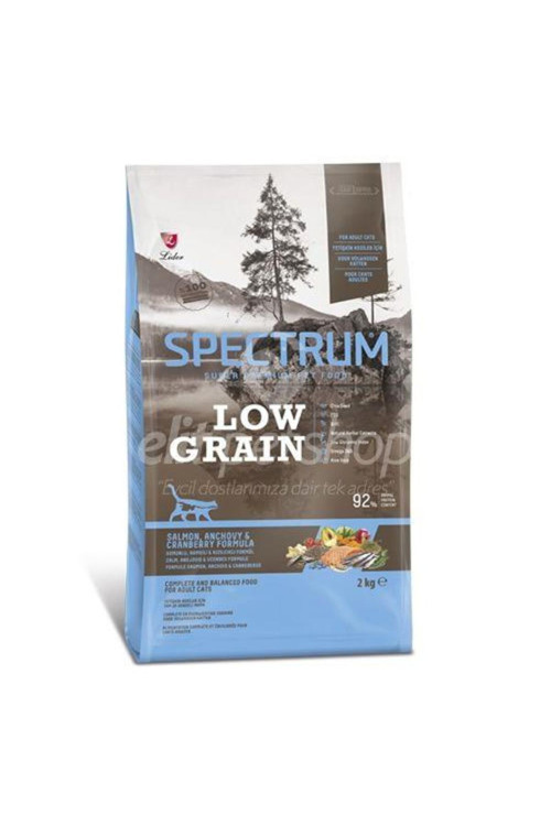 Low Grain Somonlu Hamsili ve Kızılcıklı Yetişkin Kedi Maması 2 Kg