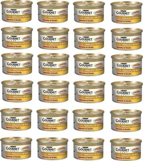Somon Ve Tavuklu Kedi Konservesi 85 Gr*24 Adet