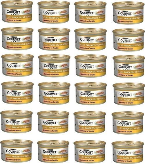Somon Ve Tavuklu Kedi Konservesi 85 Gr*24 Adet
