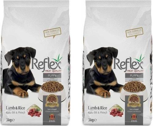 Kuzu Etli  ve Pirinçli Yavru Köpek Maması 3 Kg 2 Adet