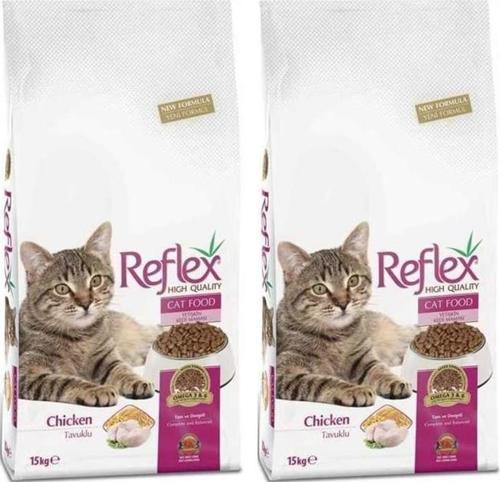 Tavuklu Yetişkin Kedi Maması 15kg 2 Adet