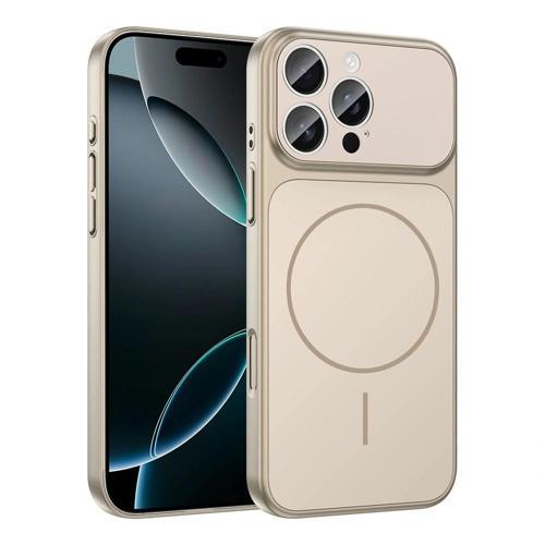 Apple iPhone 15 Pro Max Kılıf Zore M-Safe Şarj Özellikli Kamera Korumalı Formen Kapak