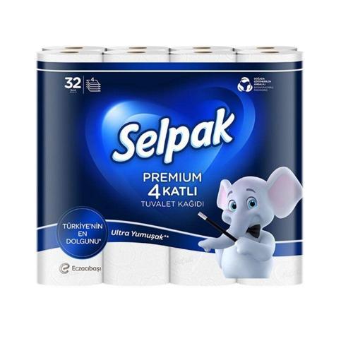 32'LI TUVALET KAGIDI PREMIUM 4 KATLI 1 ADET