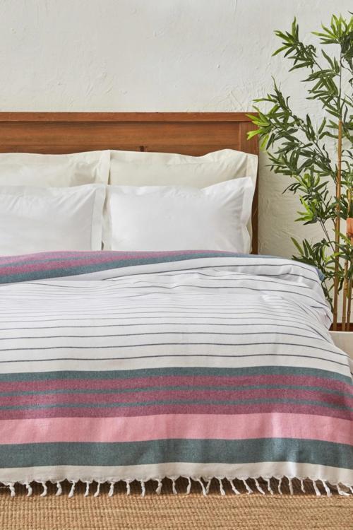 Luis Çift Kişilik Peştamal Pike Fuşya