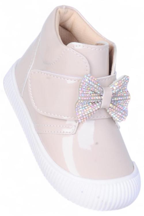 Herbebe 015 Rugan Krem Kız Çocuk Bot