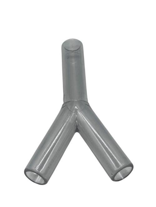 Şeffaf Y Boru Süt Çatalı