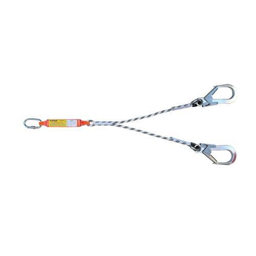 KA341 A Şok Emici Çift Kollu Statik Halatlı Lanyard (1.2m)
