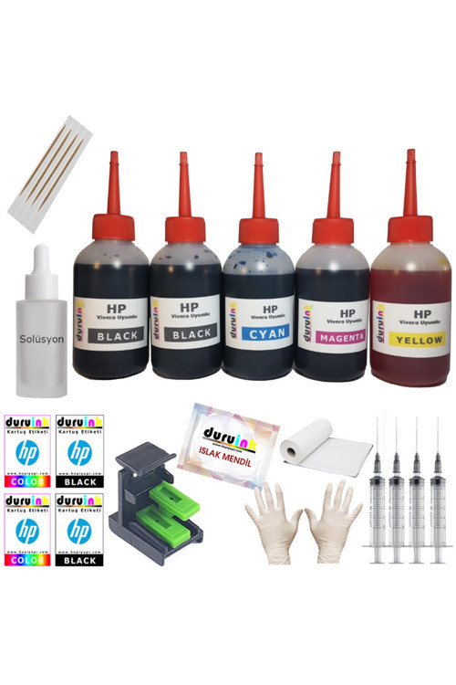 Hp Uyumlu 4255 4259 5160 (56 57) Kartuş Dolum Seti 5 Li Set 5X100Ml Mürekkep