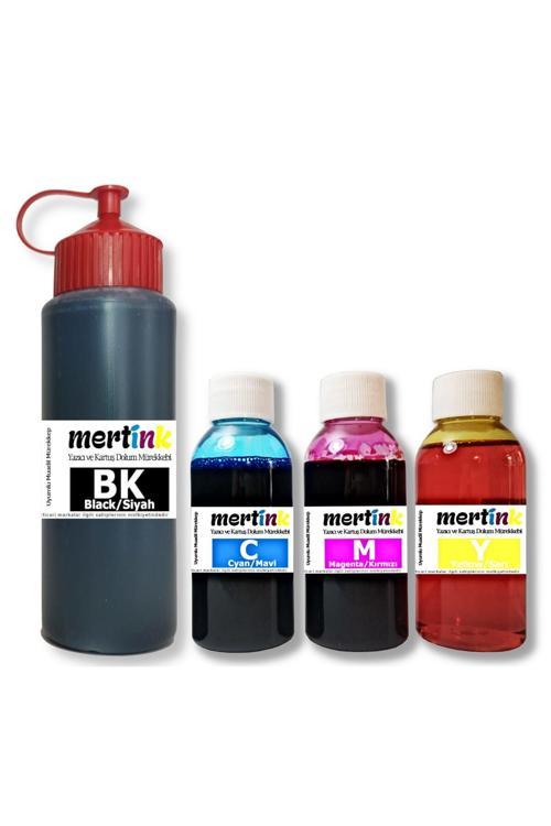 Canon (E404 E414 E464 E474 E484)Pg 46 Cl 56 Uyumlu Kartuş Dolum Seti 500Ml Siyah+3X100Ml Renkli