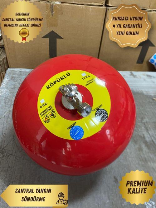 6 Kg Yangın Tüpü Tavan Tipi Sprinkli otomatik söndürme sistemi