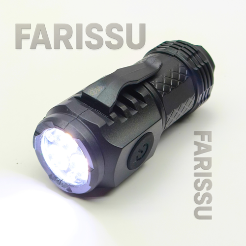 3 LED'li Güçlü Mini El Feneri Şarj Edilebilir Type-C