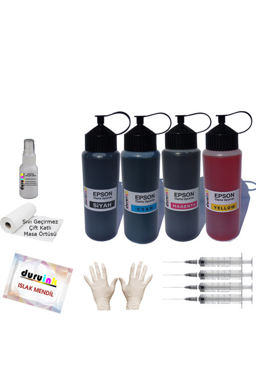 Epso Ecotank L6276 101 103 Uyumlu Muadil Mürekkep Seti 4 Renk 4X500Ml